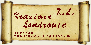 Krasimir Londrović vizit kartica